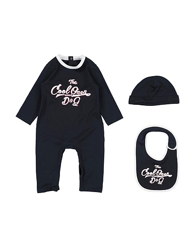 DOLCE&GABBANA Baby jumpsuit Midnight blue 100% Cotton