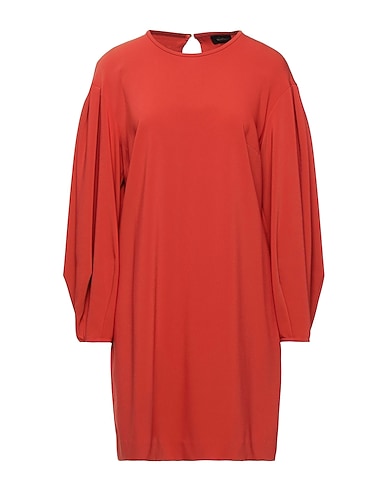 OTTOD'AME Vestito corto Ruggine 60% Viscosa, 36% Poliammide, 4% Elastan