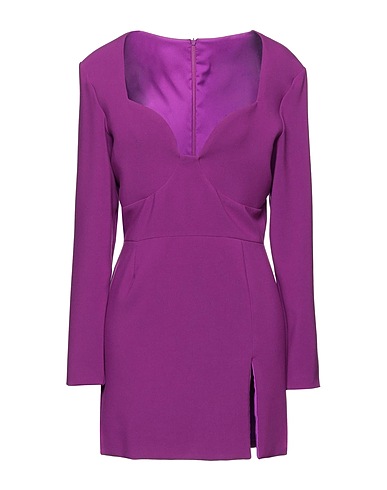 CINQRUE Short dress Purple 63% Polyester, 32% Rayon, 5% Elastane
