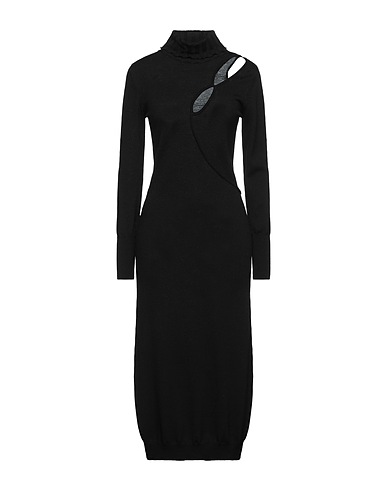 PATRIZIA PEPE Knit dress Black 100% Organic wool