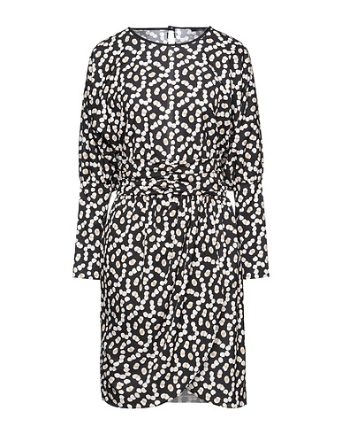 HANITA Midi dress Black 100% Polyester