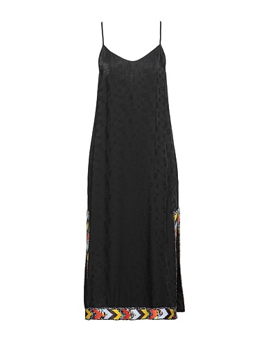 PALM ANGELS x MISSONI Midi dress Black 53% Acetate, 47% Viscose, Polyester, Wool, Virgin Wool