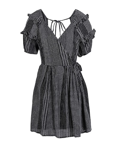 TOPSHOP Short dress Black 100% Cotton