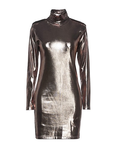 MARC ELLIS Sheath dress Bronze 95% Polyester, 5% Elastane