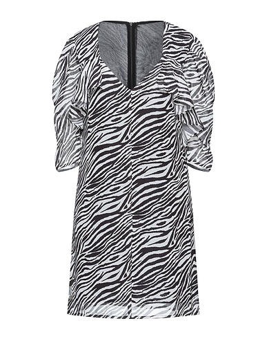 RELISH Short dress White 100% Polyester