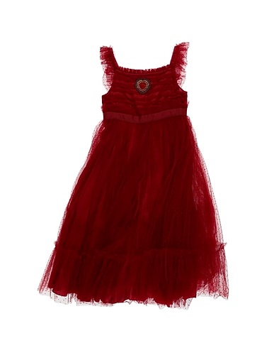 DOLCE&GABBANA Dress Red 90% Polyamide, 10% Polyester, Crystal, Metallic Polyester