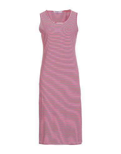 MR MASSIMO REBECCHI Vestito midi Rosso 90% Cotone, 10% Elastan