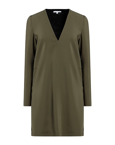 PATRIZIA PEPE Office dress Military green 97% Polyester, 3% Elastane