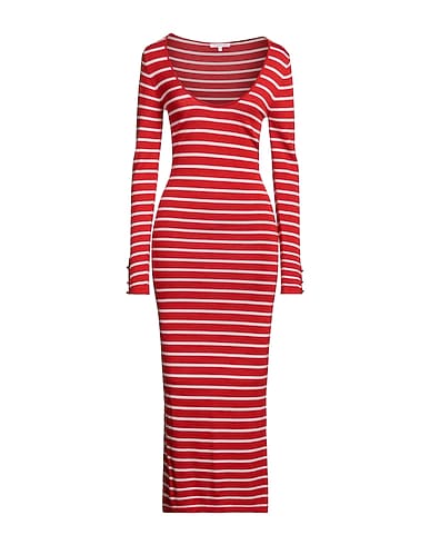 PATRIZIA PEPE Robe longue ROSSO 50% Viscose, 30% Polyamide, 20% Laine