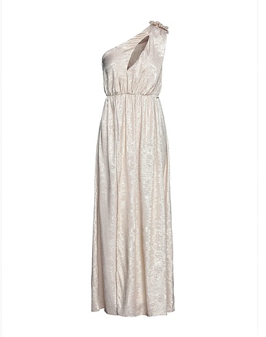 RELISH Long dress Beige 100% Polyester