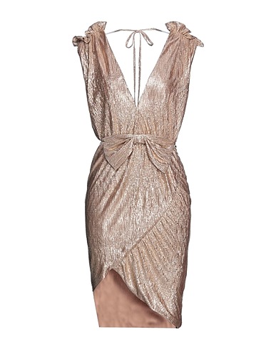 RELISH Short dress Khaki 100% Polyester