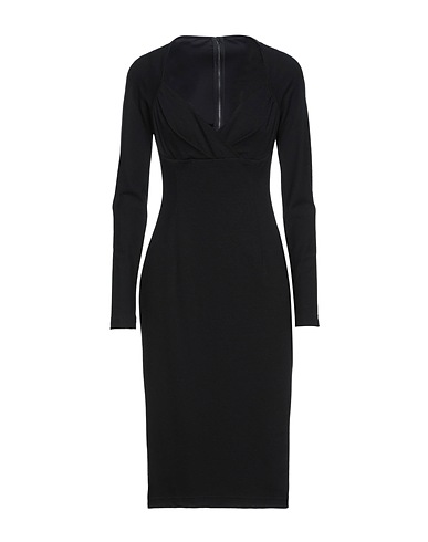 DOLCE&GABBANA Midi dress Black 45% Viscose, 35% Polyamide, 20% Elastane