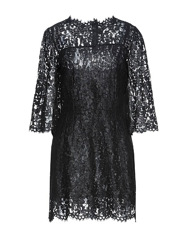 DOLCE&GABBANA Short dress Black 80% Cotton, 10% Viscose, 10% Polyamide