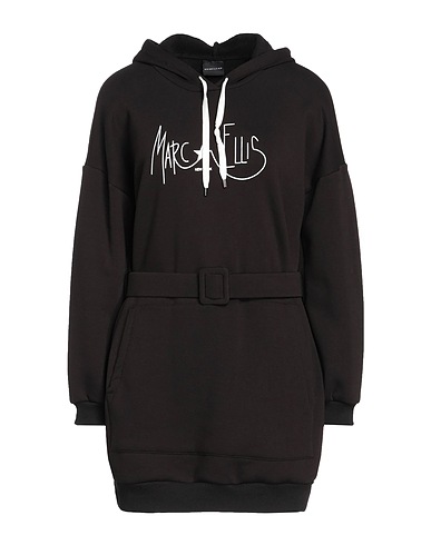 MARC ELLIS Short dress Black 75% Cotton, 25% Polyester