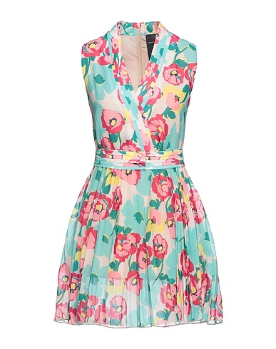 MARC ELLIS Short dress Light green 100% Polyester
