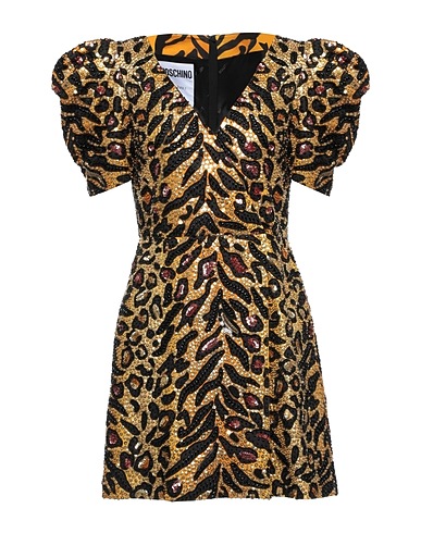 MOSCHINO Short dress Marigold 100% Cotton, PVC - Polyvinyl chloride, Glass, Acrylic