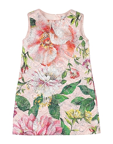 DOLCE&GABBANA Vestito Rosa chiaro 57% Cotone, 27% Poliestere, 16% Poliestere metallizzato