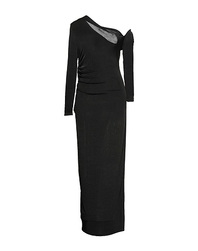 MARC ELLIS Long dress Black 92% Polyester, 8% Elastane