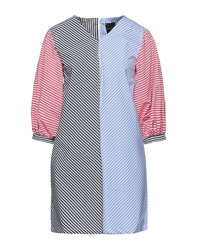 MARC ELLIS Short dress Sky blue 64% Cotton, 33% Polyamide, 3% Elastane