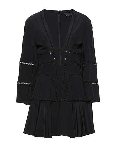 GIOVANNI BEDIN Short dress Black 100% Silk, Polyester