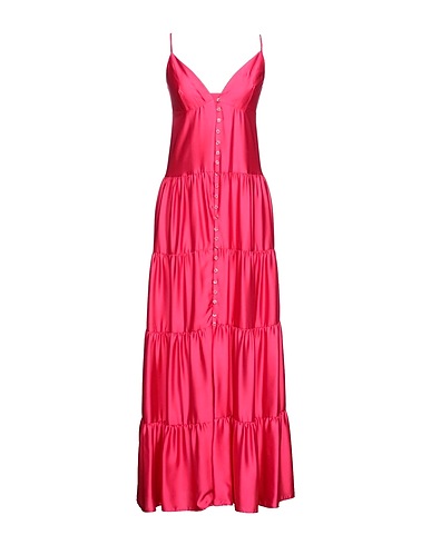MARC ELLIS Long dress Fuchsia 97% Polyester, 3% Elastane