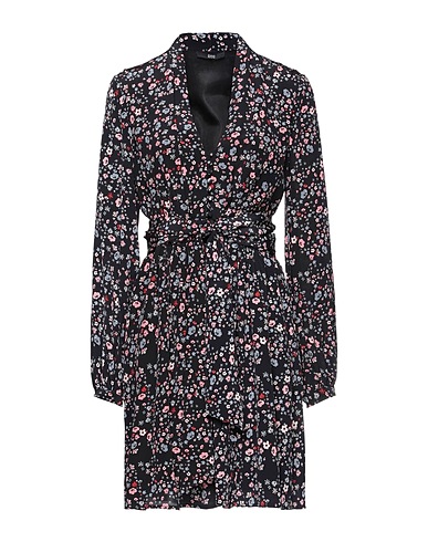 SLY010 Short dress Black 100% Silk