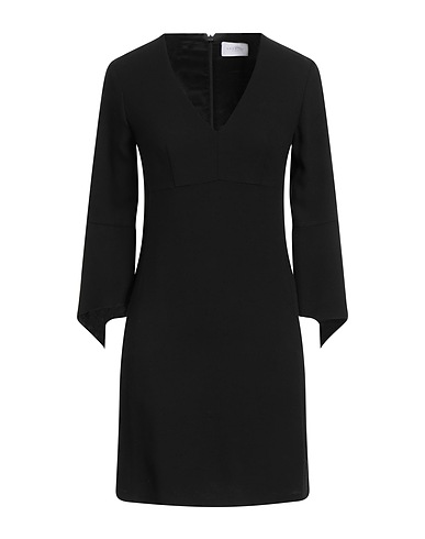NENETTE Short dress Black 88% Viscose, 12% Virgin Wool
