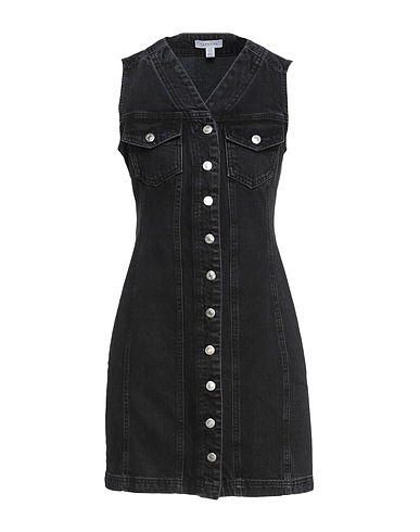 TOPSHOP Denim dress Black 100% Cotton