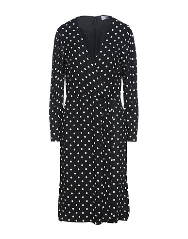 REDValentino ひざ丈ワンピース ブラック レーヨン 100%