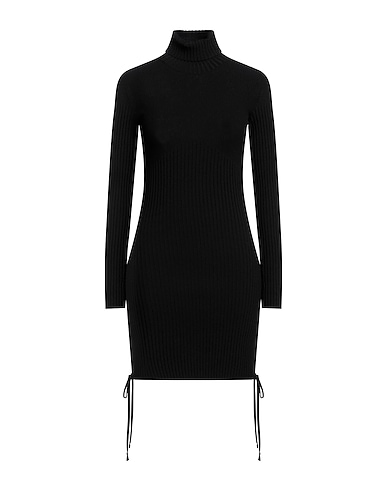 ANDREĀDAMO Sheath dress Black 80% Viscose, 10% Polyester, 9% Polyamide, 1% Elastane