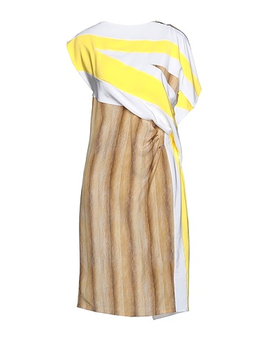 BURBERRY Midi dress Yellow 100% Silk