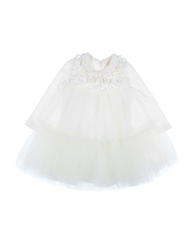 MONNALISA Baby dress CHIC Ivory 79% Viscose, 18% Polyamide, 3% Elastane