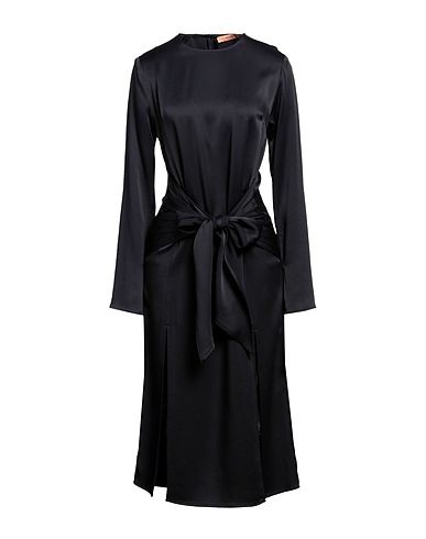 THE ANDAMANE Midi dress Black 71% Acetate, 29% Viscose