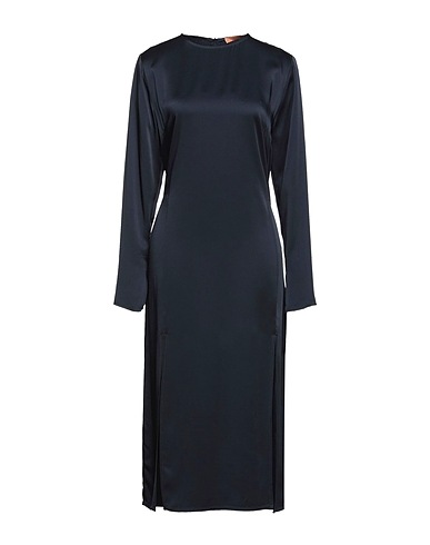 THE ANDAMANE Vestido midi Azul noche 71% Acetato, 29% Viscosa