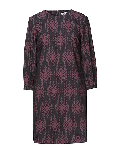 CAMICETTASNOB Vestito corto Prugna 86% Poliestere, 9% Viscosa, 5% Elastan