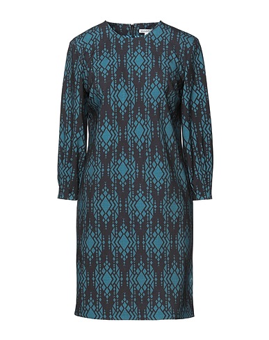 CAMICETTASNOB Short dress Deep teal 86% Polyester, 9% Viscose, 5% Elastane
