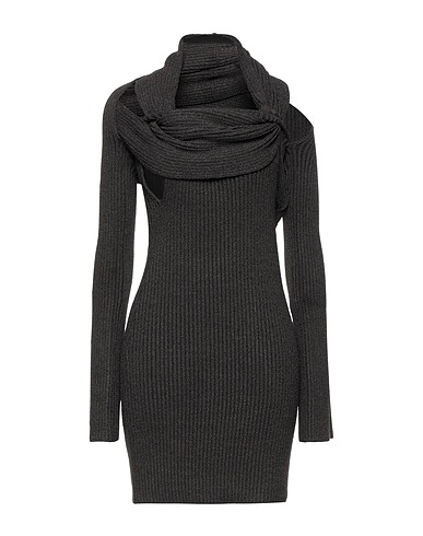 BOTTEGA VENETA Sheath dress Dark brown 57% Silk, 43% Polyamide