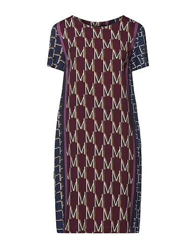 MANILA GRACE Short dress Plum 100% Viscose
