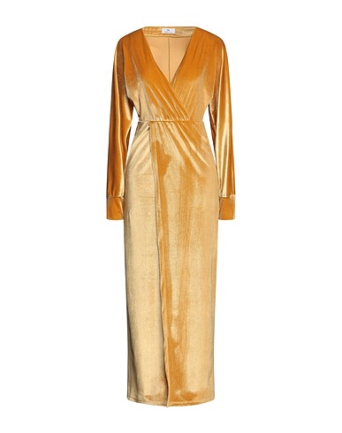SIMONA A Long dress Marigold 94% Polyester, 6% Elastic fibres