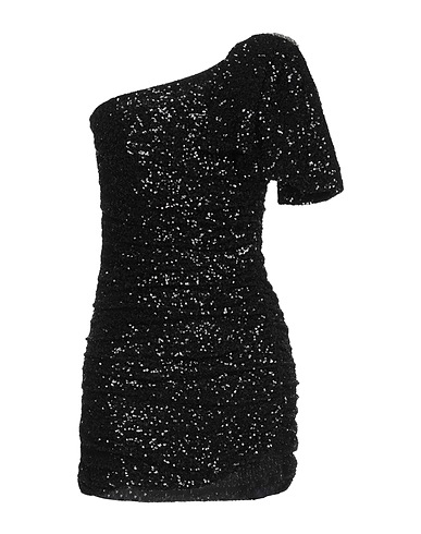 AMEN Sequin dress Black 100% Polyamide, PVC - Polyvinyl chloride