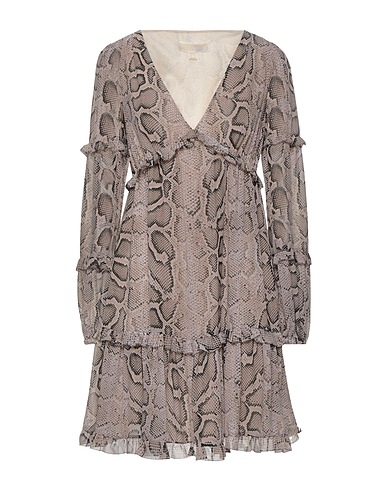 MICHAEL MICHAEL KORS Short dress Light brown 100% Polyester