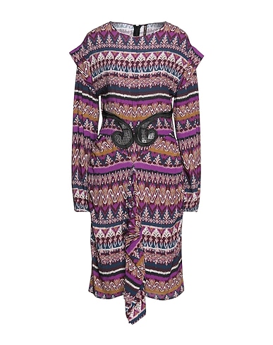 MANILA GRACE Midi dress Mauve 100% Viscose