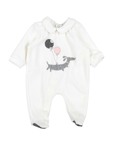 Y-CLÙ Baby jumpsuit  White 80% Cotton, 20% Polyester
