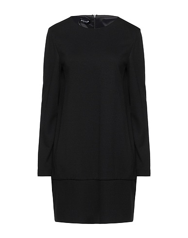 DONDUP Short dress Black 67% Viscose, 28% Polyamide, 5% Elastane
