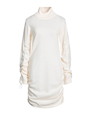 DONDUP Robe mi-longue Ivoire 100% Laine