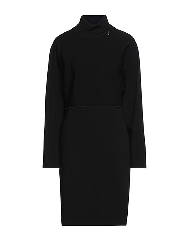 MERCI ITALIA Midi dress Black 70% Viscose, 25% Polyamide, 5% Elastane