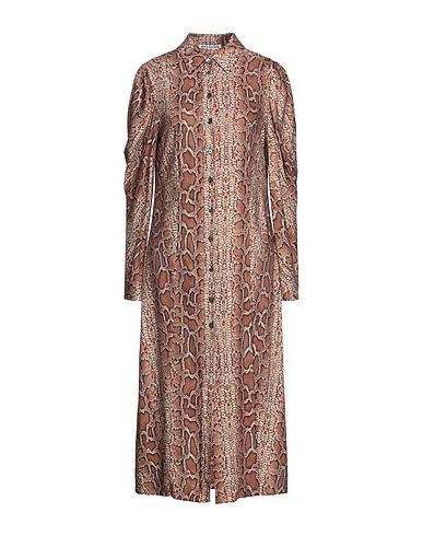 ERENDIRA Hemdkleid Kamel 100% Viskose