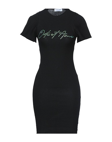 ODI ET AMO Kurzes Kleid Schwarz 100% Baumwolle