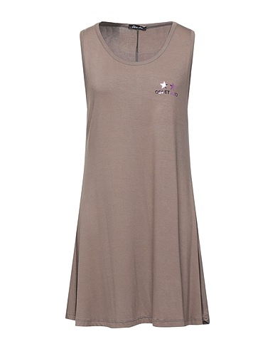 ODI ET AMO Short dress Khaki 100% Cotton