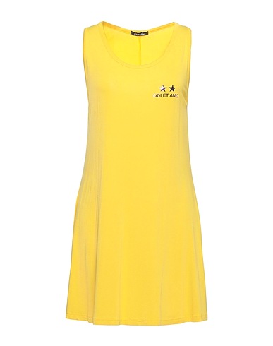 ODI ET AMO Short dress Yellow 100% Cotton